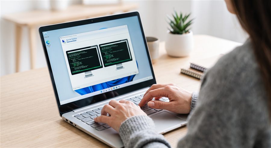 Teknik servis ekibi uzaktan destek verirken